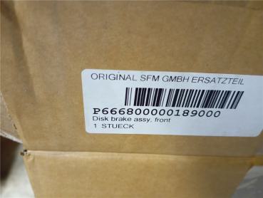 Sachs SFM Roadster125 ab 2009 Bremsanlage komplett vorne Bremspumpe 2 Bremssattel Hauptbremszylinder Bremsleitungen