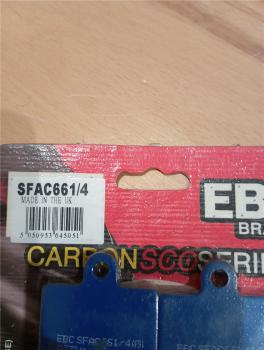 Daelim VL250 VJF250R S300 S3 SN SY YL 125 Otello EBC SFAC661/4 Bremsbeläge brake pads hinten rear