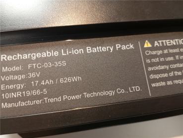 Fantic Akku Batterie 626 630 WH 2019-2025 XMF XMF XEF XXF FTC-03-35S 1.5 7days living usw.