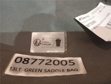 Fantic Caballero 125 250 500 Gepäcktasche klein grün 13L Seitentasche Rucksack