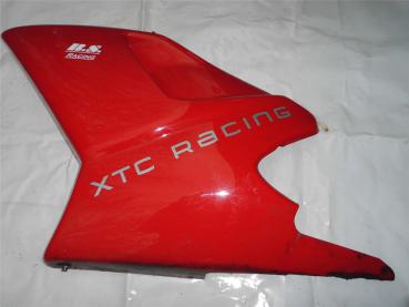 Sachs XTC-125 4Takt Seitenverkleidung links unten rot fairing left oh. Aufk NEU