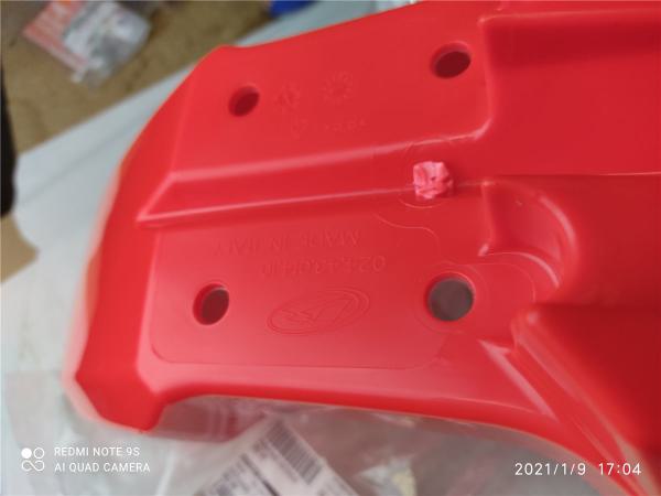 Beta RR125LC 2014-2018 RR50 2012-2016 Verkleidung Kotflügel vorne rot vorn front fender rot