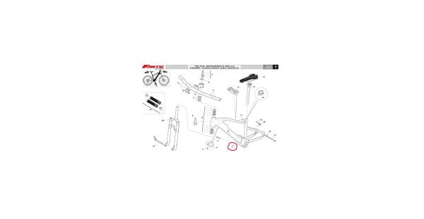 Rahmen rot Fantic XF1 Hardtail neu 2019-2023