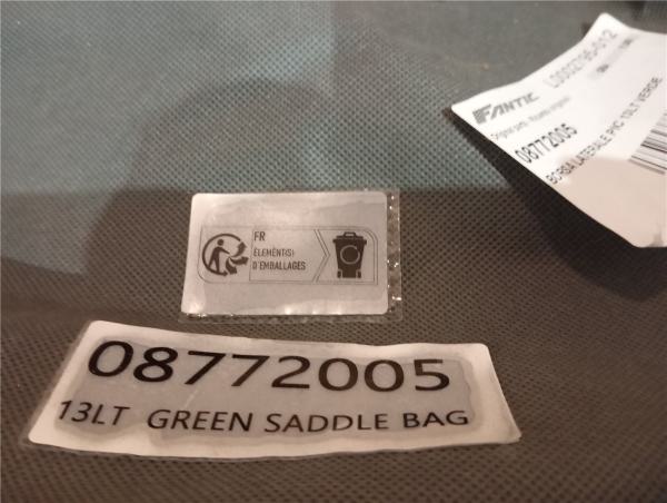 Fantic Caballero 125 250 500 Gepäcktasche klein grün 13L Seitentasche Rucksack