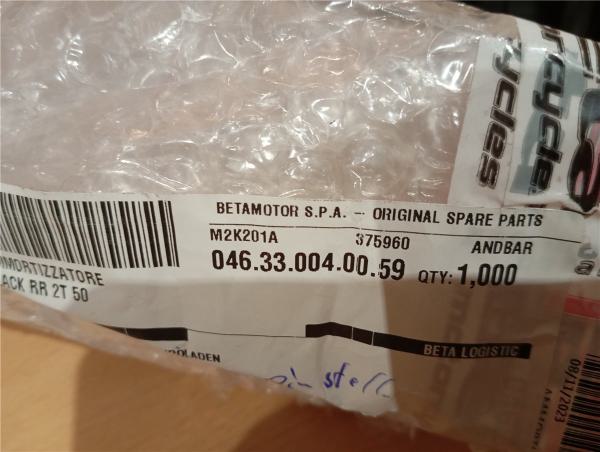 Beta RR50 Enduro Std Motard std und Sport 2021-2026 Federbein Stossdämpfer Stoßdämpfer