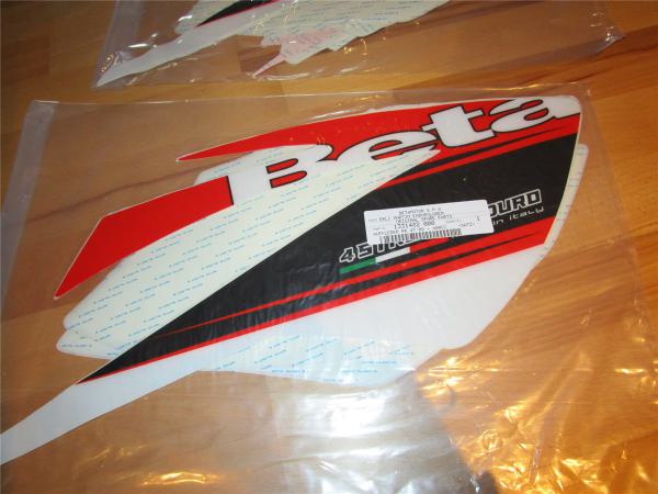 Beta Aufkleberkit alle RR Aufklebersatz 4T RR400  RR450 RR520 2010