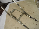 Sachs ZZ125 ZZ 125 -05 Rahmen Hilfsrahmen frame silber
